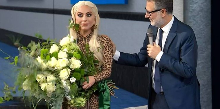 Fabio Fazio e Lady Gaga - Meteoweek