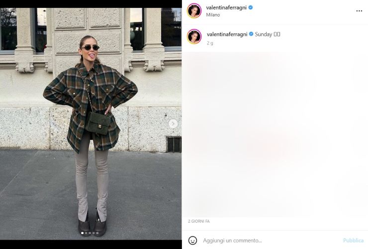Valentina Ferragni su Instagram - gossip.meteoweek.com